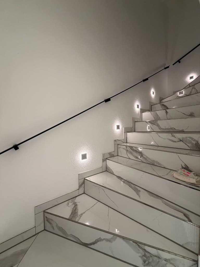 Modernisierte Treppe im Einfamilienhaus